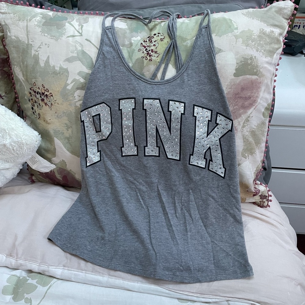 Victoria’s Secret pink Bling  Strappy tank top